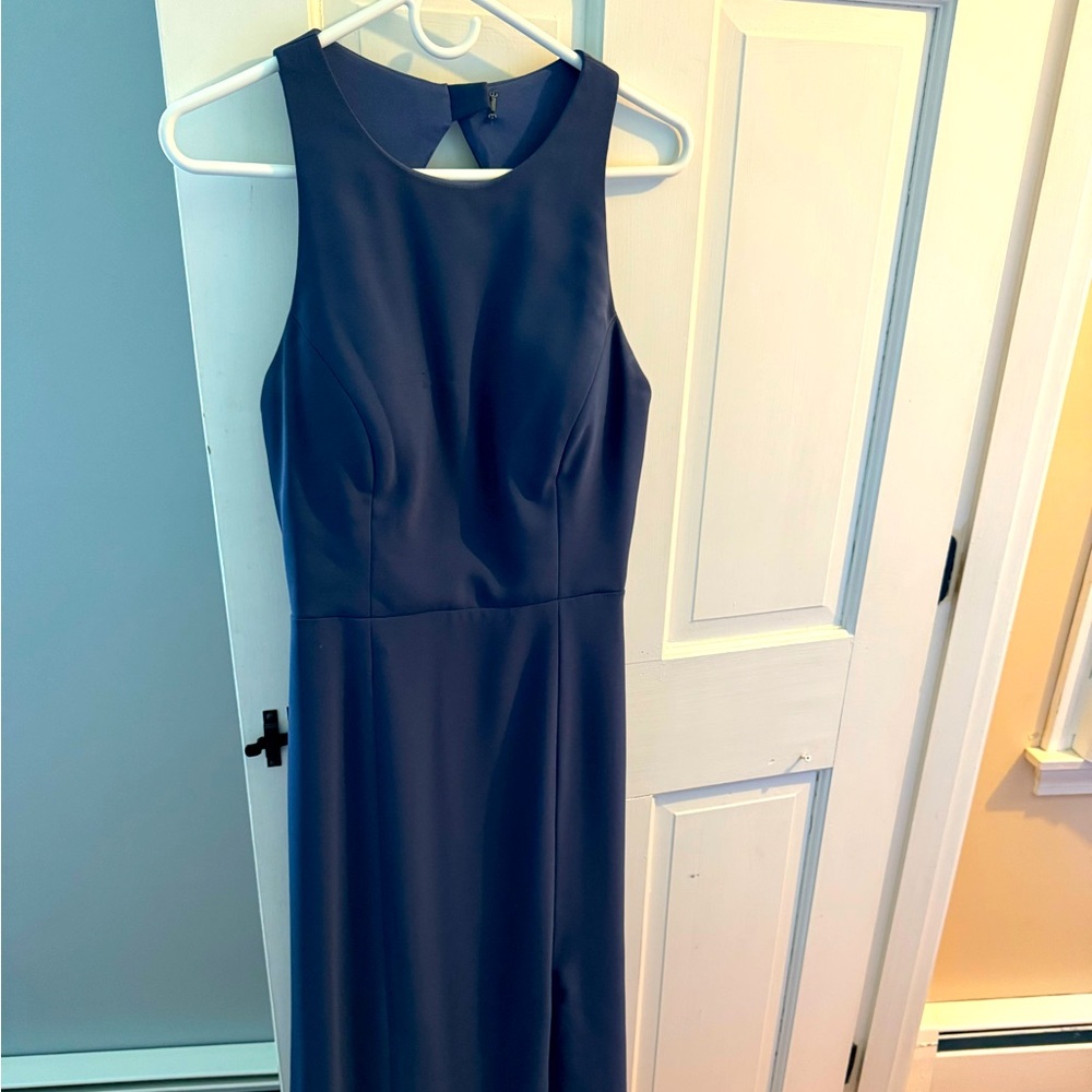 Desi formal dress in navy. Size 6.